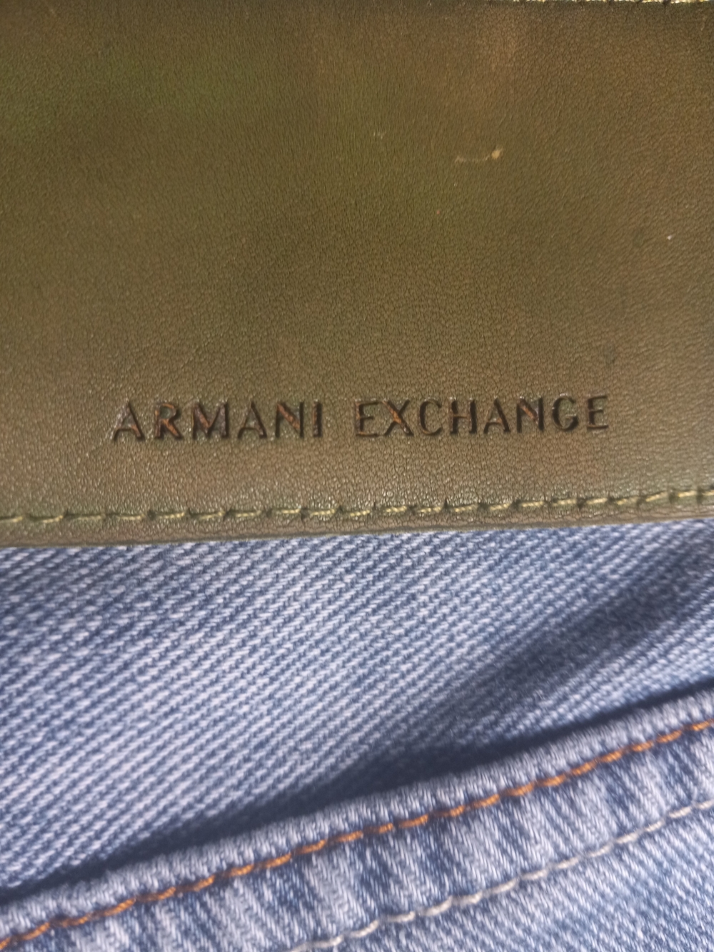ARMANI EXCHANGE Men’s Distressed Light Blue Jeans